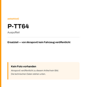 Akrapovic Auspuffteil P-TT64 — Platzhalter, kein Herstellerfoto verfügbar