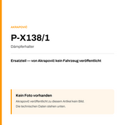Akrapovic Dämpferhalter P-X138/1 — Platzhalter, kein Herstellerfoto verfügbar