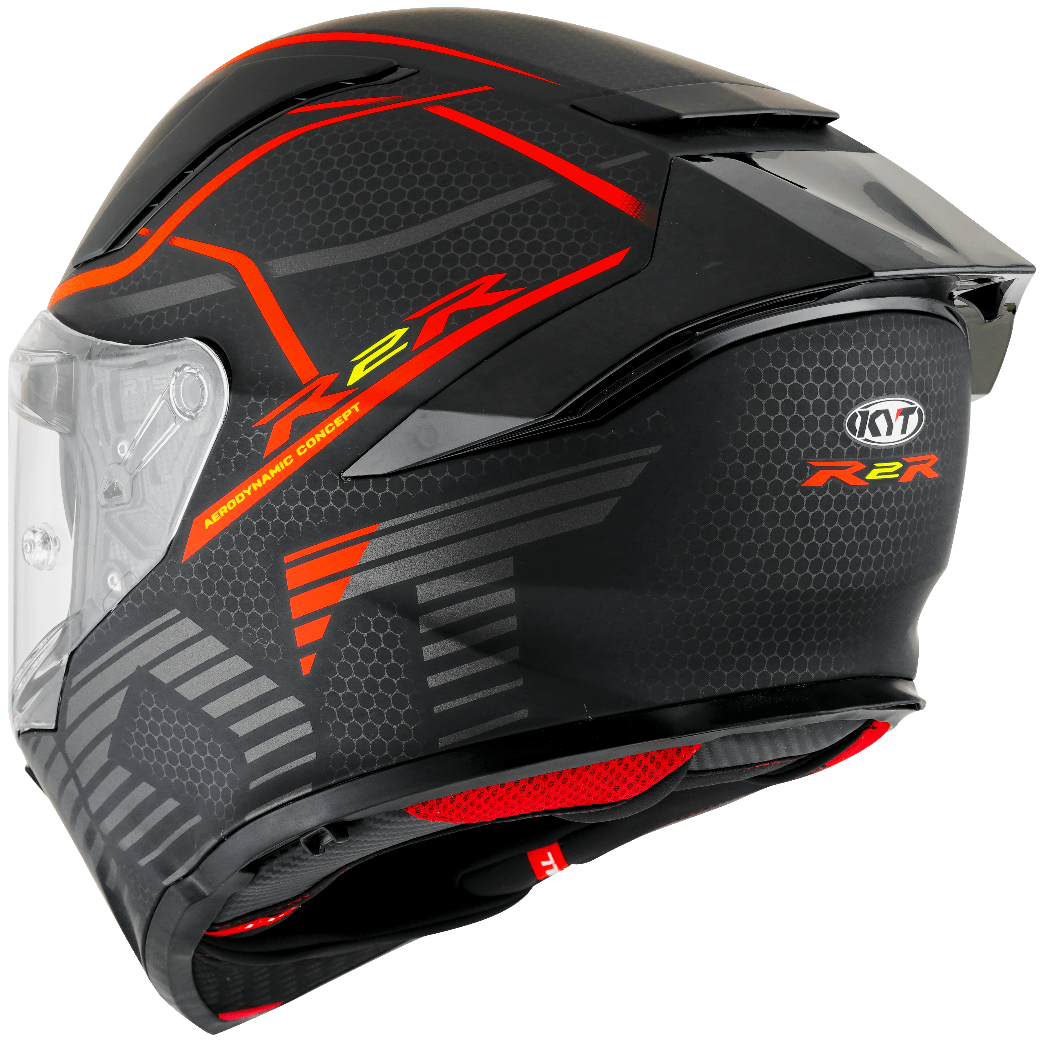 KYT R2R Helm Concept Matt Schwarz / Rot Y6R20008