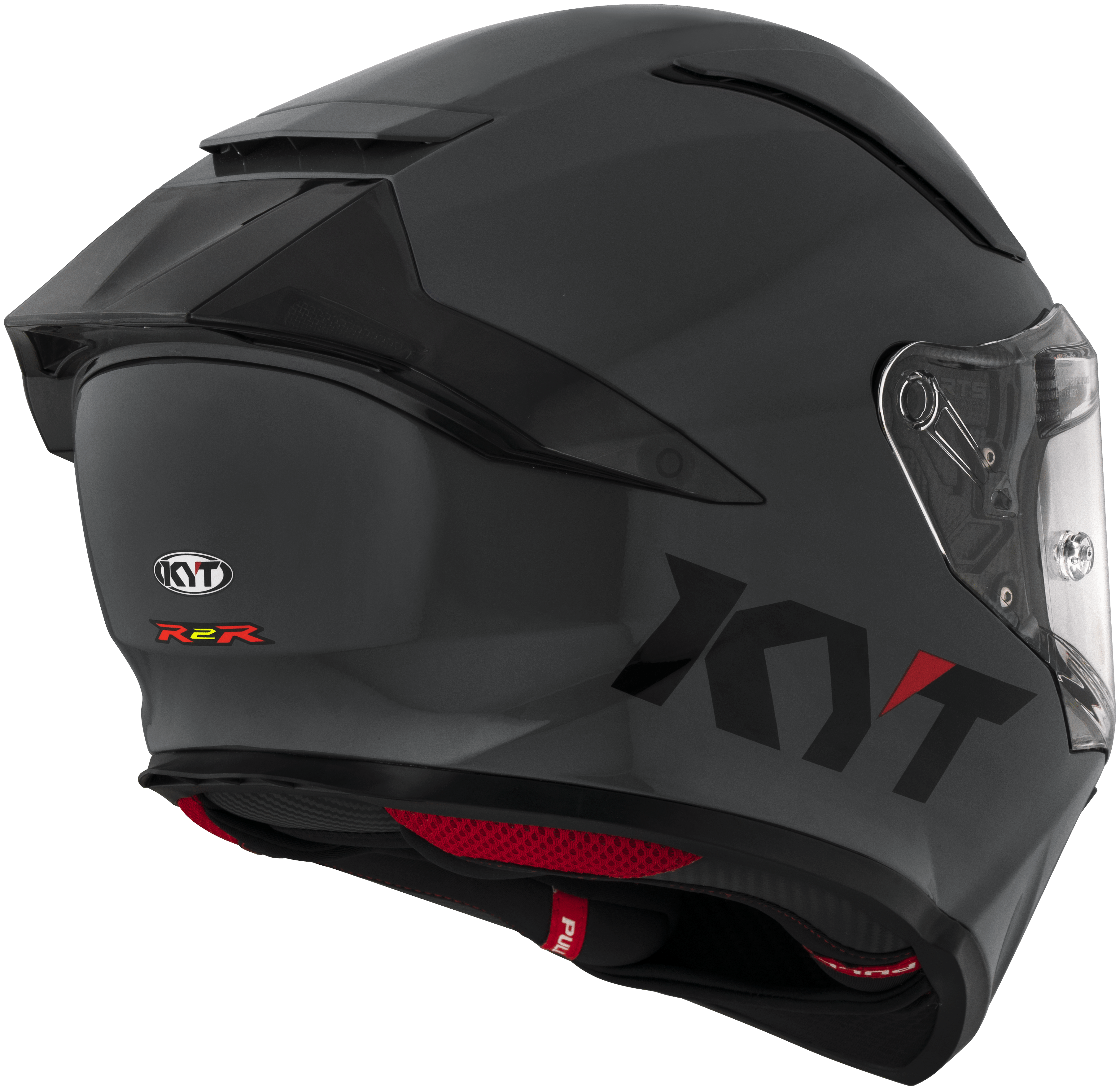 KYT R2R Helm Plain Grau Y6R200W1