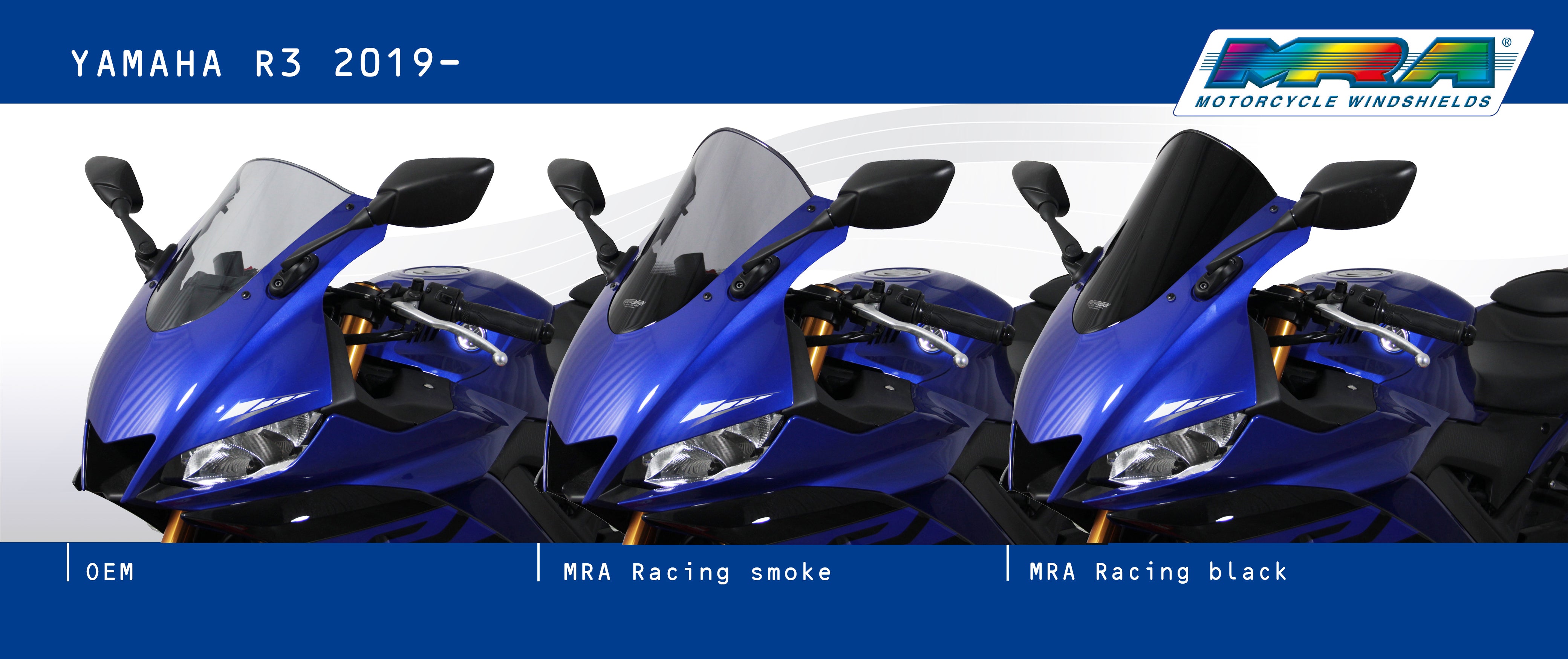 MRA R Racing ウインドシールド ヤマハ YZF-R3 (19-25) 
