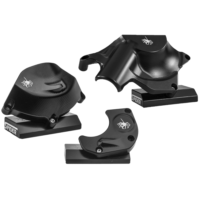 アルミニウムエンジンプロテクションカバー スパイダー・レーシング ヤマハ YZF-R6 RJ11、RJ15 および RJ27 (06-25) 20.Y151 