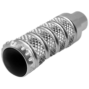 LighTech 交換フットレスト トラック用 固定 85.5 mm – シルバー/ブラック | RFTR318 