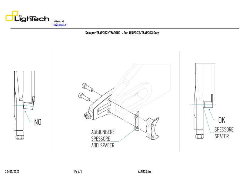 LighTechチェーンテンショナー Suzuki GSX-R 600 & 750 (11-16) TESU004 