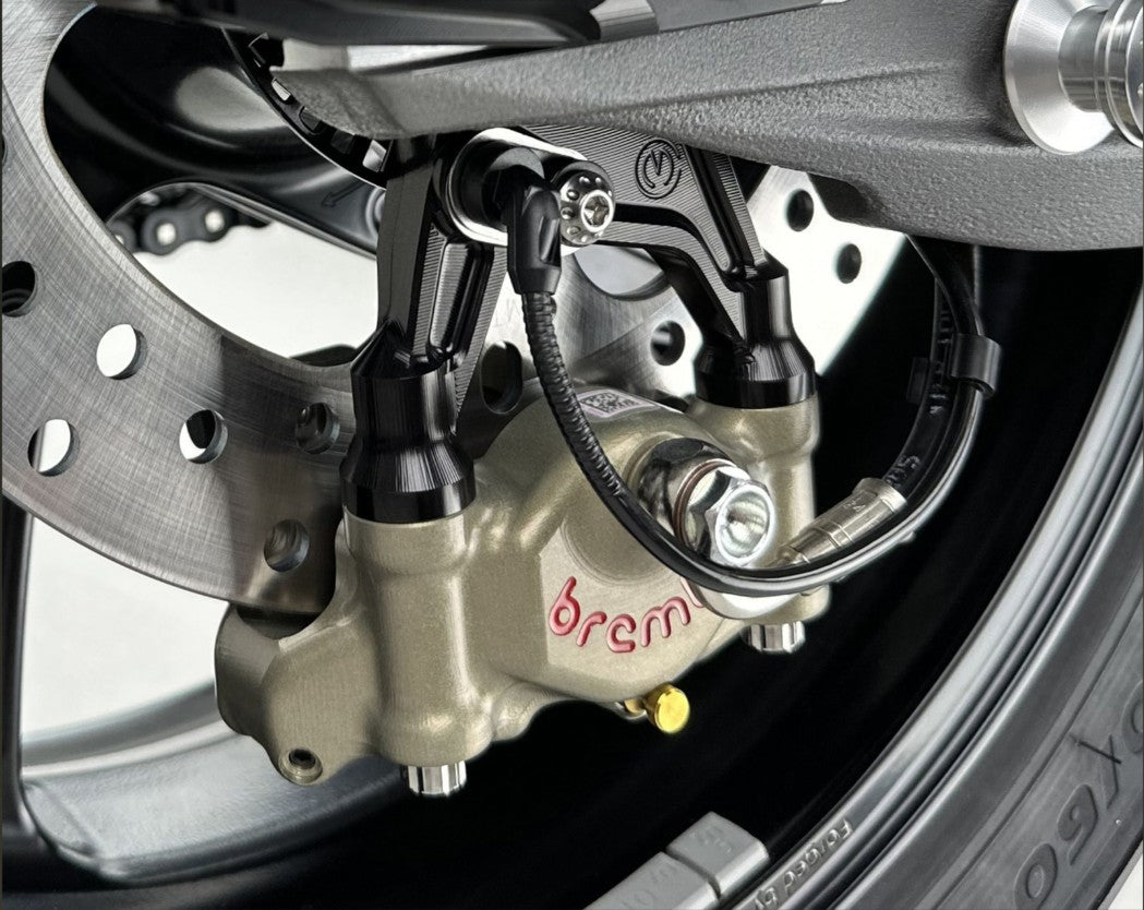 チェーンテンショナーキット、ブレーキキャリパーハルダー、およびBrembo P2-30 69.5 mm XA6H530 Motocorse Ducati Panigale V4/S (2025) 
