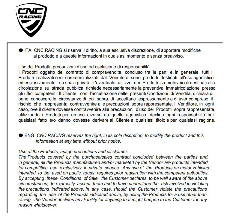 クラッチプレート CNC Racing Ducati Panigale V4/S (2025) SP201 