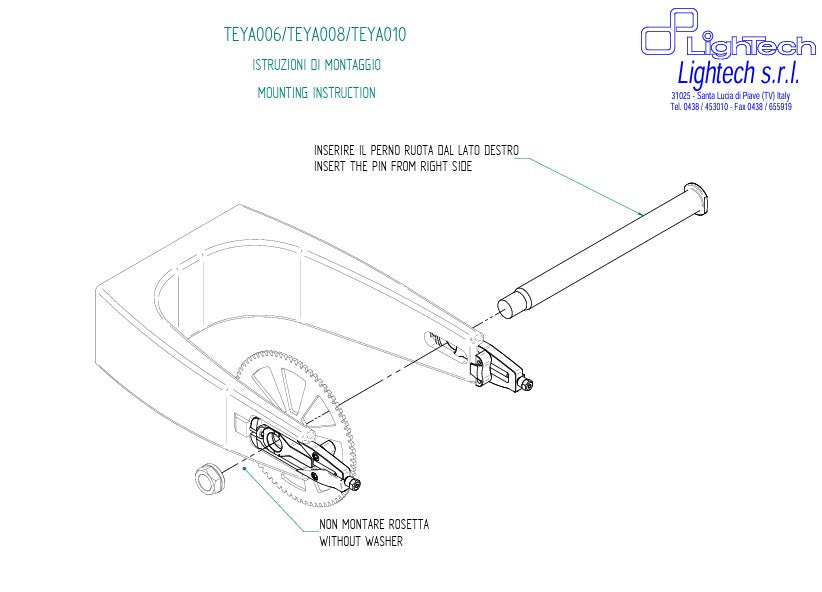 LighTechチェーンテンショナー Yamaha R6 RJ27 (17-25) TEYA006 
