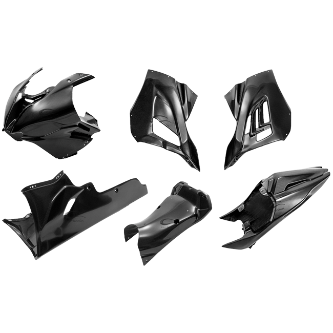 カーボン製のフルカウリングセット BMW S1000RR K67 (19-22) Carbonin 