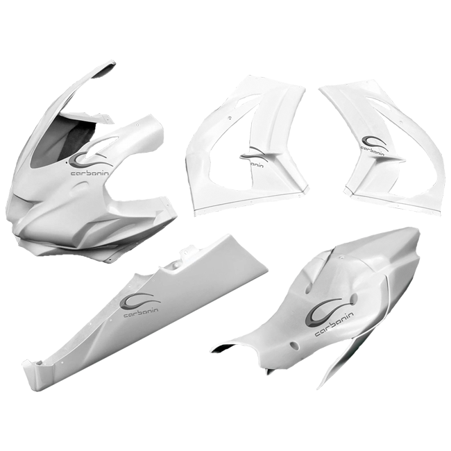 カワサキ ZX-10 R/RR (16-20) 用 完全カウリングセット Avio Fiber Carbonin 