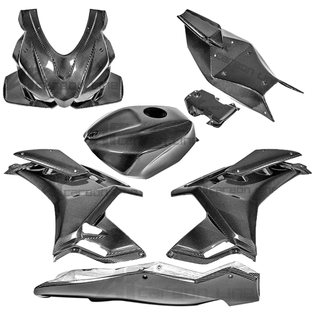 完全なカウルセット 200g APカーボンライン Aprilia RSV4/RR/1100ファクトリー (21-25) 