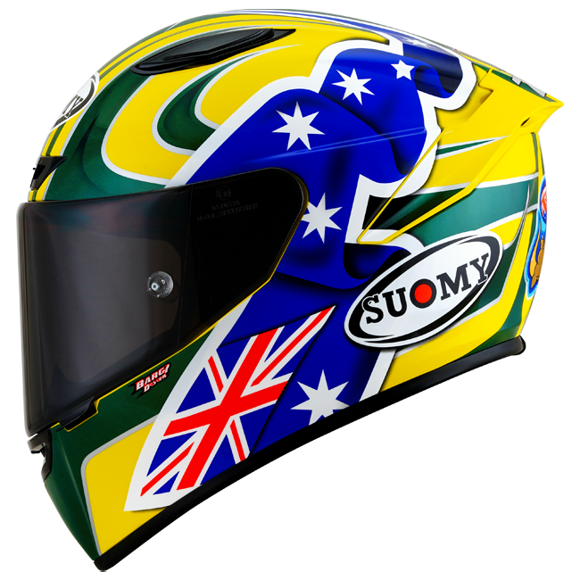 Suomy Track-1 Helm Troy Bayliss 2005 Replica K6T10017