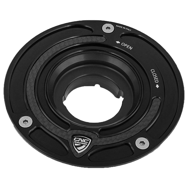 カーボン製フランジ付きタンクキャップ CNCレーシング ダカール パニガーレ V4/S (2025) TSB01 