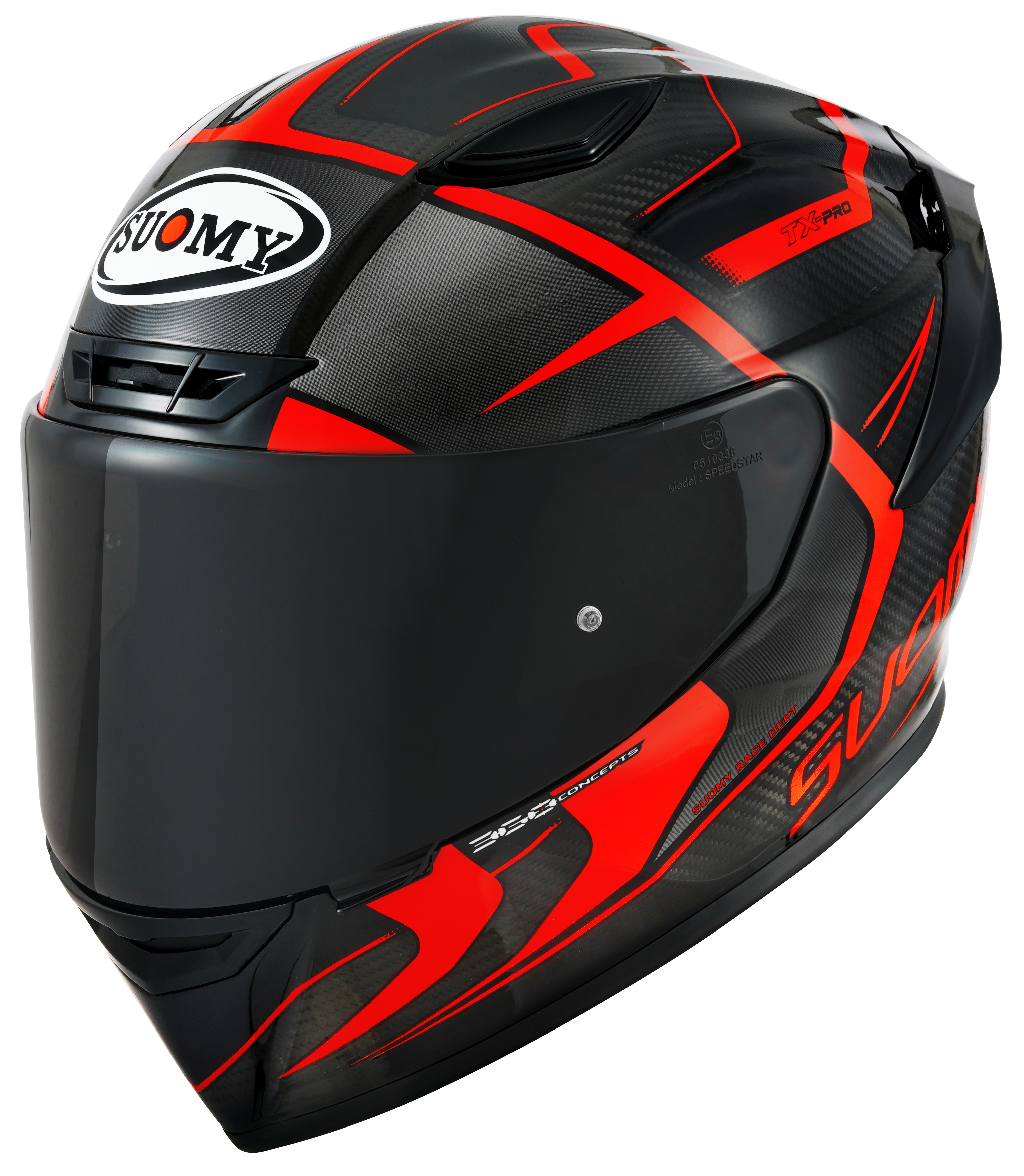 スオーミー TX-Pro ヘルメット カーボン アドバンス レッド フルオ K6TX0003 