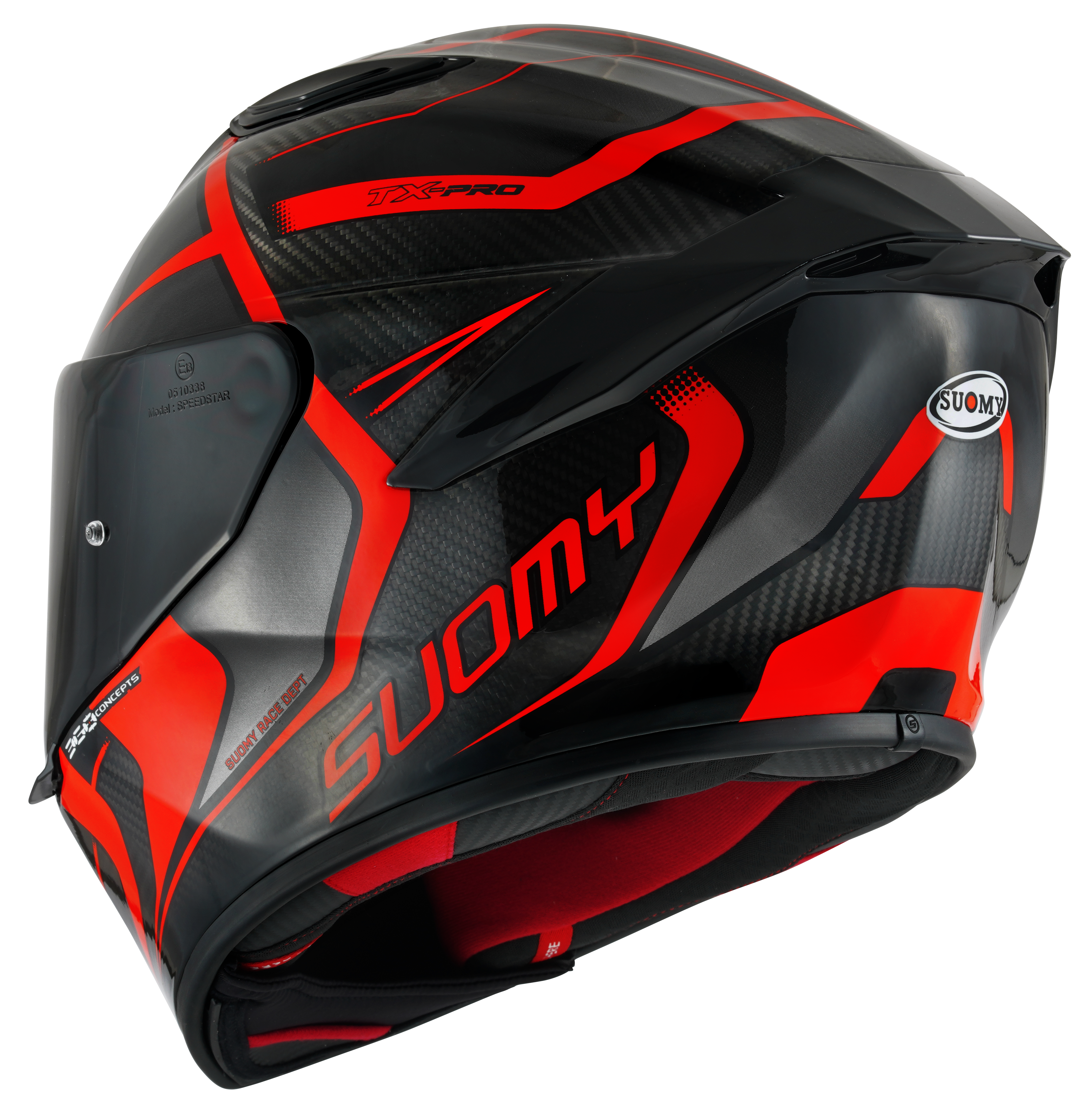 スオーミー TX-Pro ヘルメット カーボン アドバンス レッド フルオ K6TX0003 