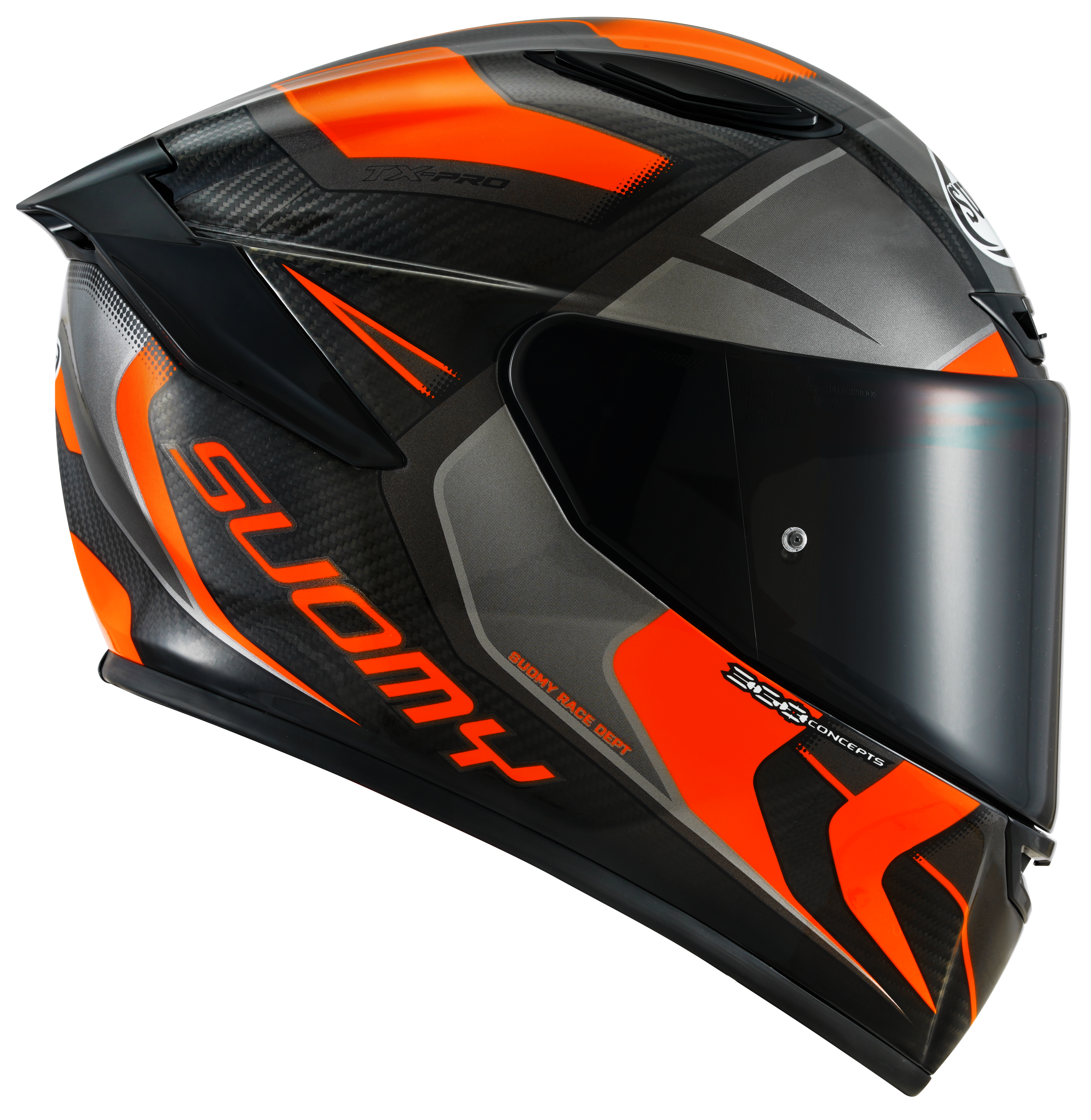 Suomy TX-Pro Helm Carbon Advance Orange Fluo K6TX0004