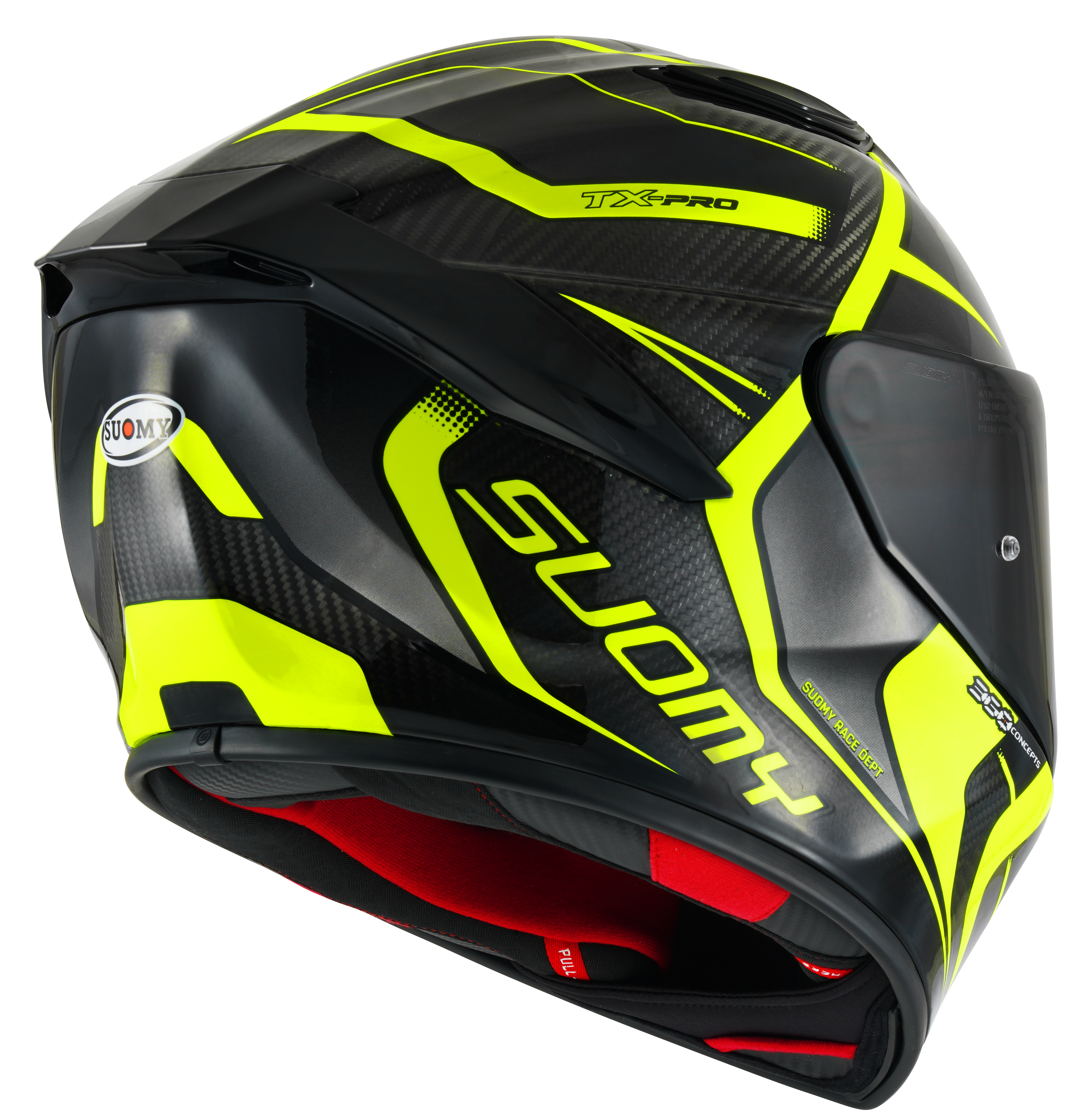 Suomy TX-Pro Helm Carbon Advance Gelb Fluo K6TX0005