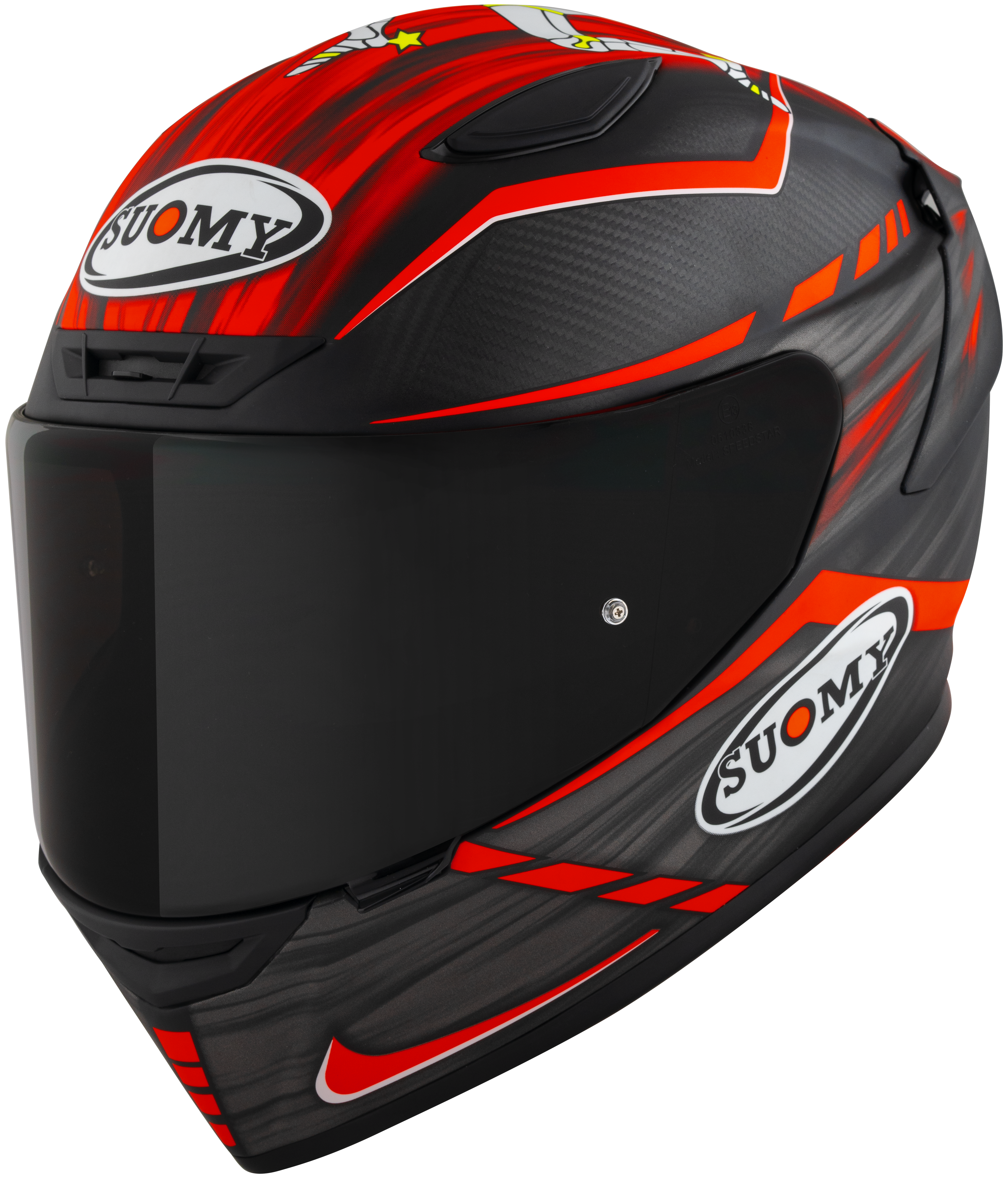 Suomy TX-Pro Helm Carbon Johnson Replica Rot Matt K6TX0010