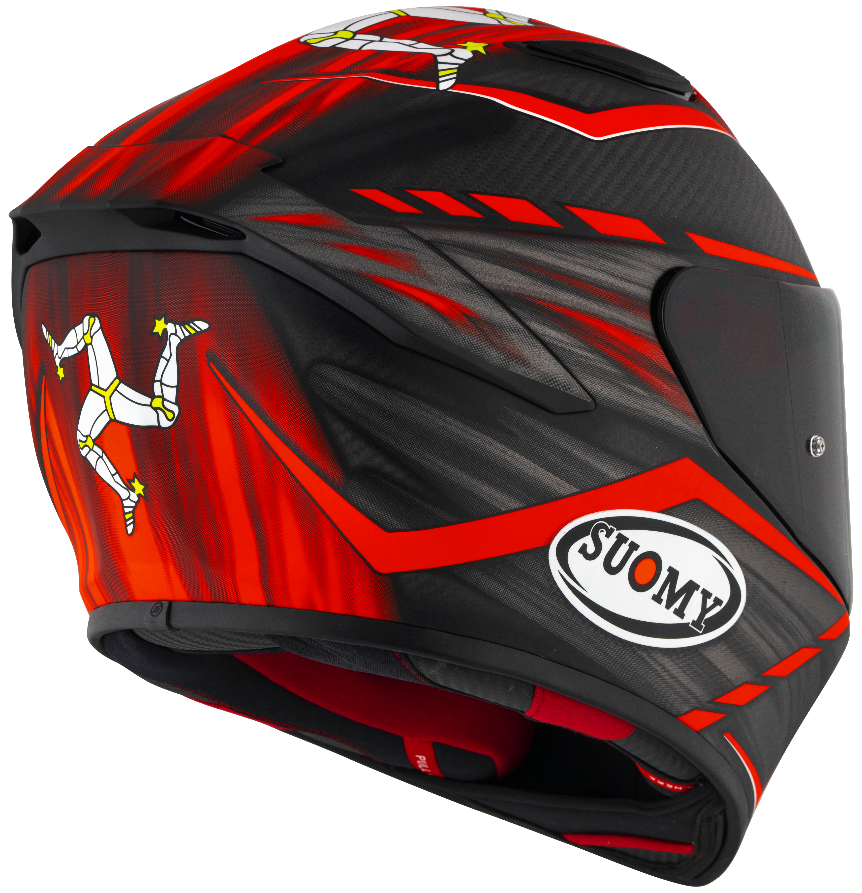 Suomy TX-Pro Helm Carbon Johnson Replica Rot Matt K6TX0010