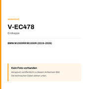 Akrapovic Endkappe BMW M1000RR / M1000R (19-26) V-EC478 — Platzhalter, kein Herstellerfoto verfügbar