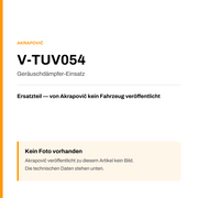 Akrapovic Geräuschdämpfer-Einsatz V-TUV054 — Platzhalter, kein Herstellerfoto verfügbar