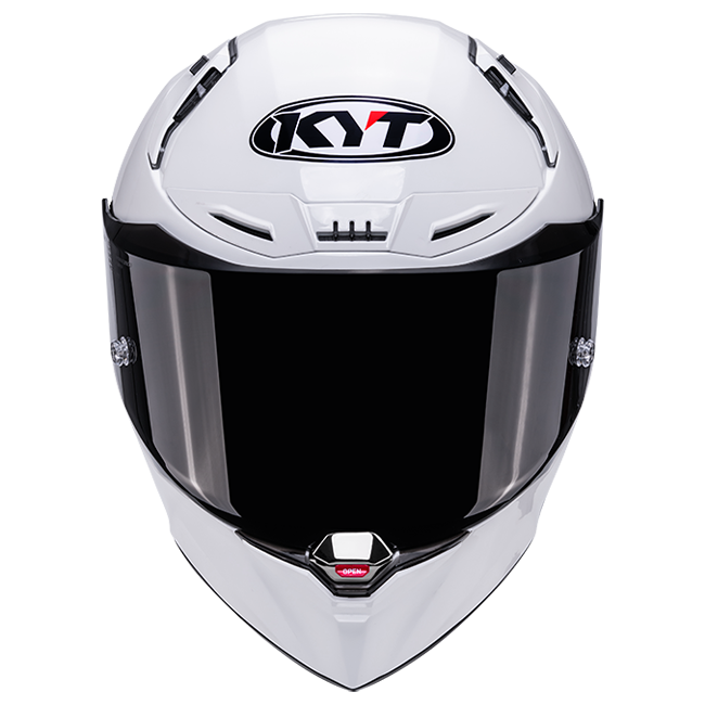 KYT R1R ヘルメット ホワイト グロス - レーシングヘルメット ECE