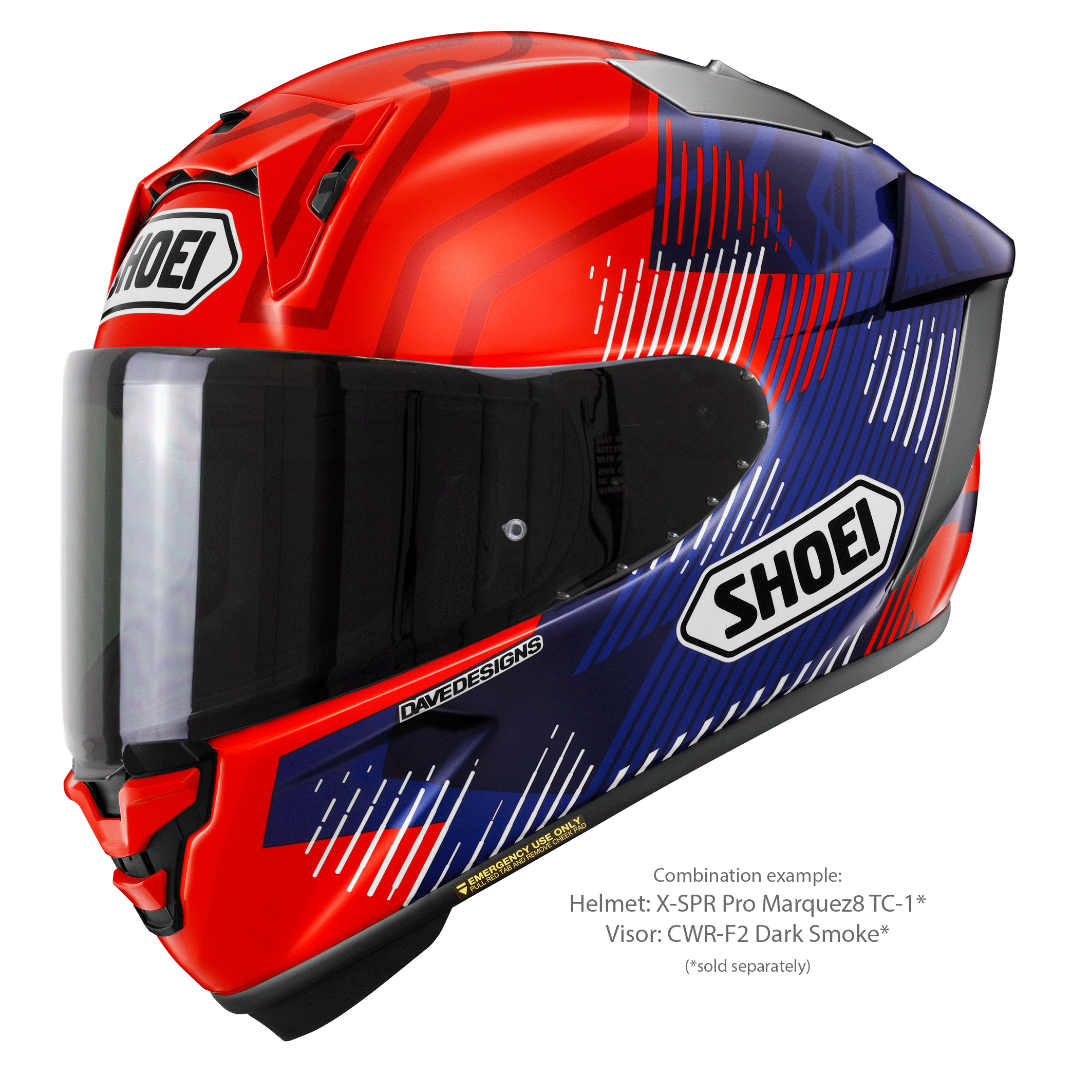 Shoei X-SPR PRO ヘルメット MARQUEZ8 TC-1 マルク・マルケス レプリカ 2024 