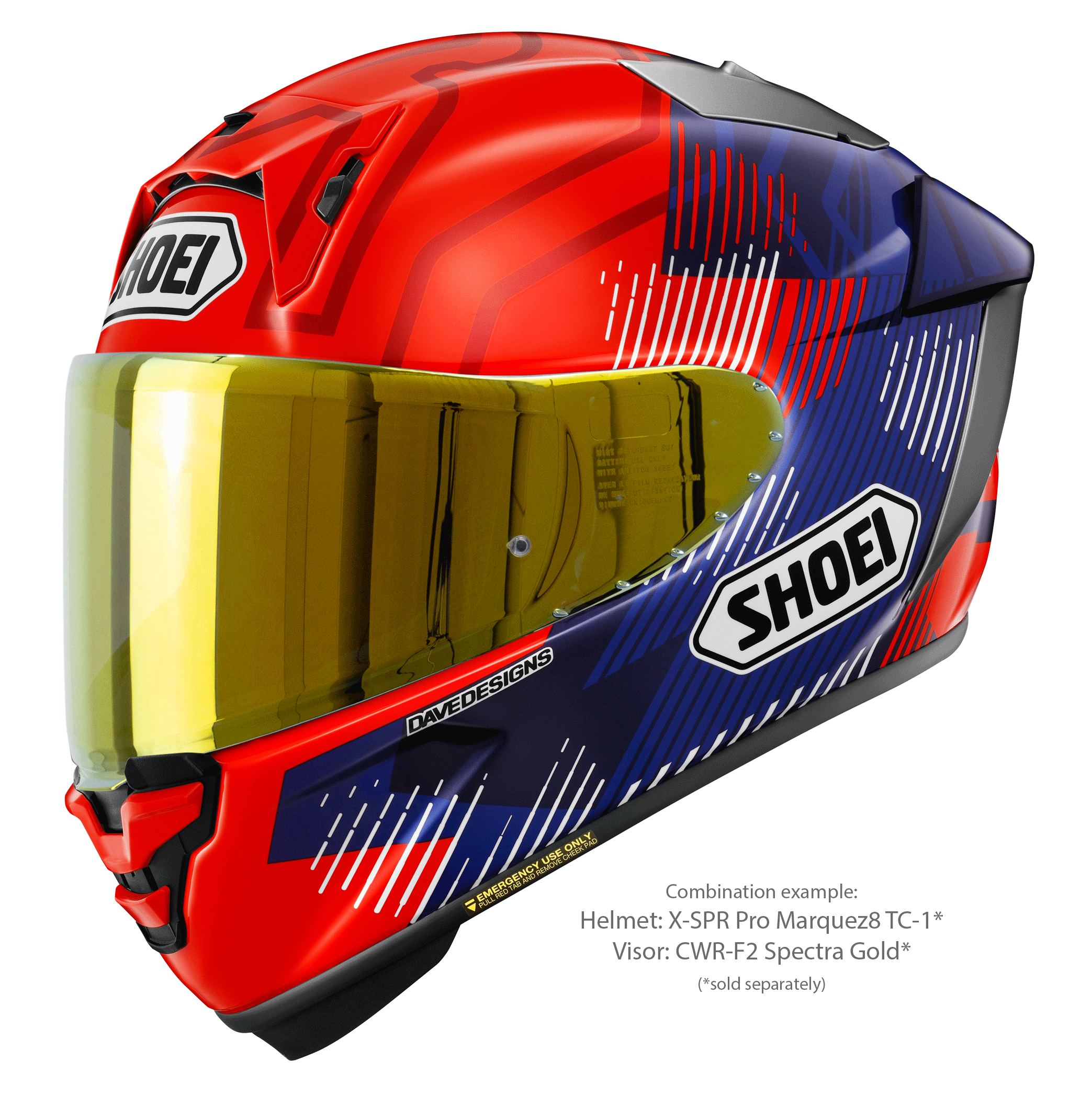 Shoei X-SPR PRO ヘルメット MARQUEZ8 TC-1 マルク・マルケス レプリカ 2024 