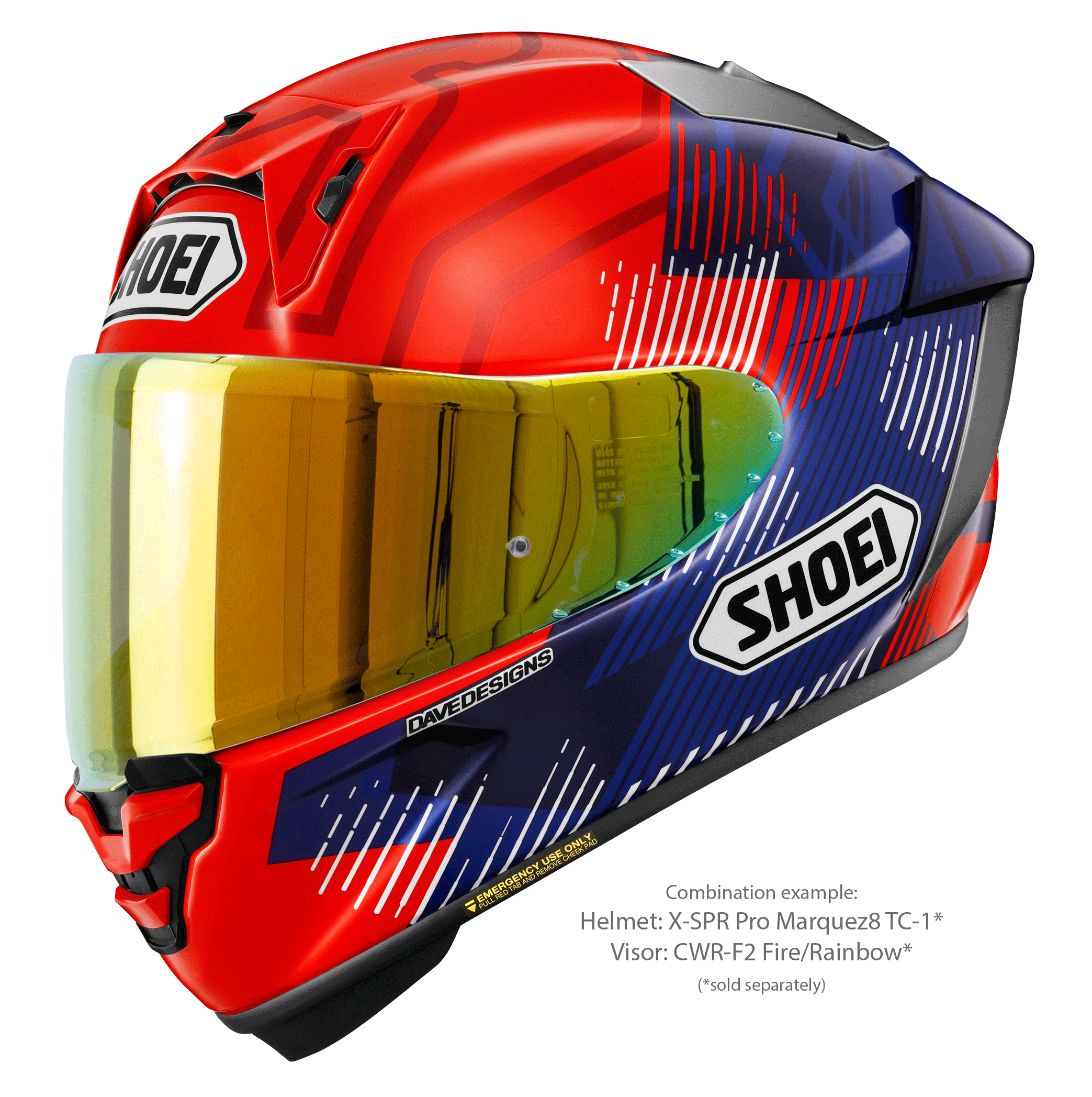 Shoei X-SPR PRO ヘルメット MARQUEZ8 TC-1 マルク・マルケス レプリカ 2024 