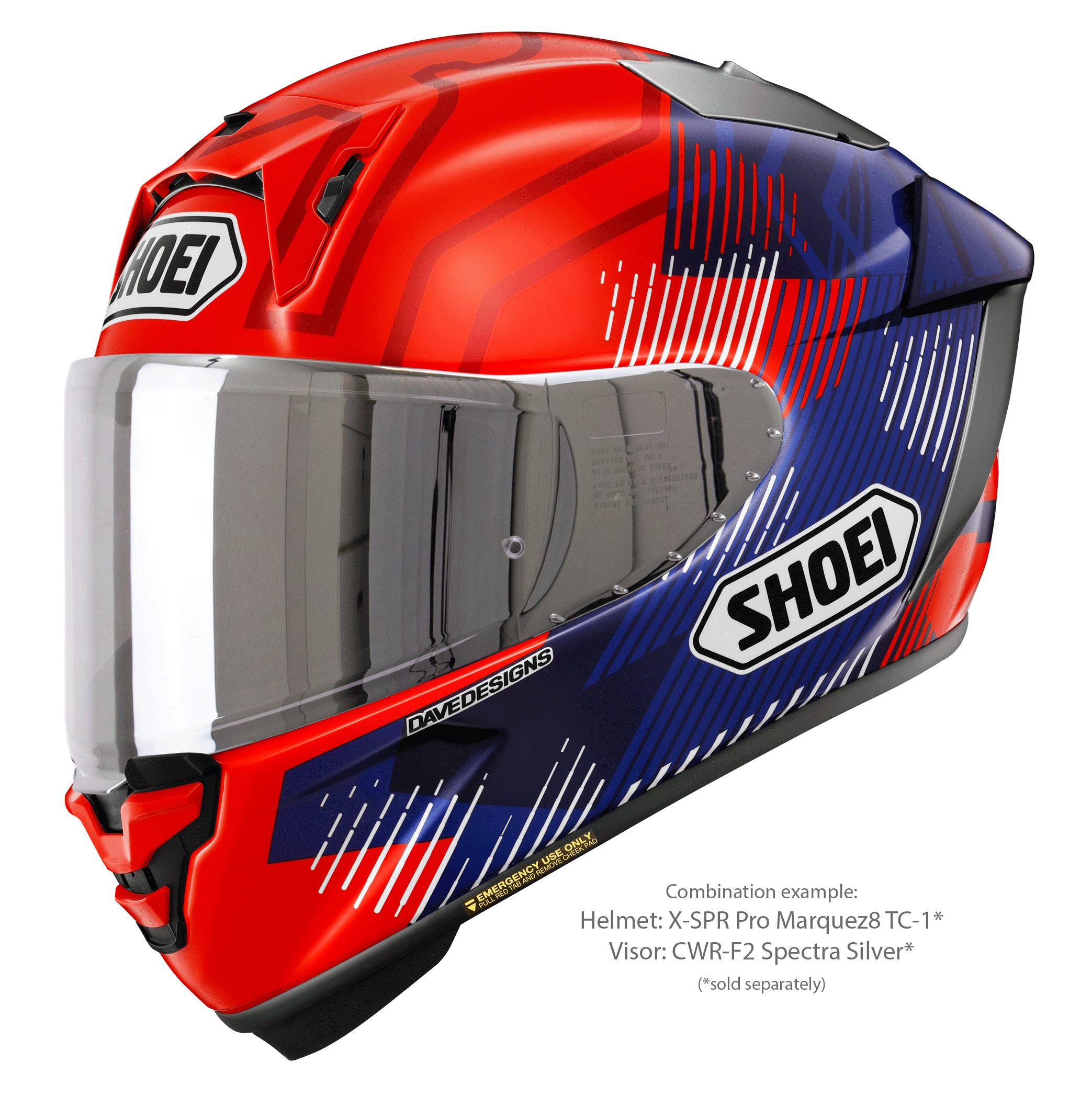 Shoei X-SPR PRO ヘルメット MARQUEZ8 TC-1 マルク・マルケス レプリカ 2024 