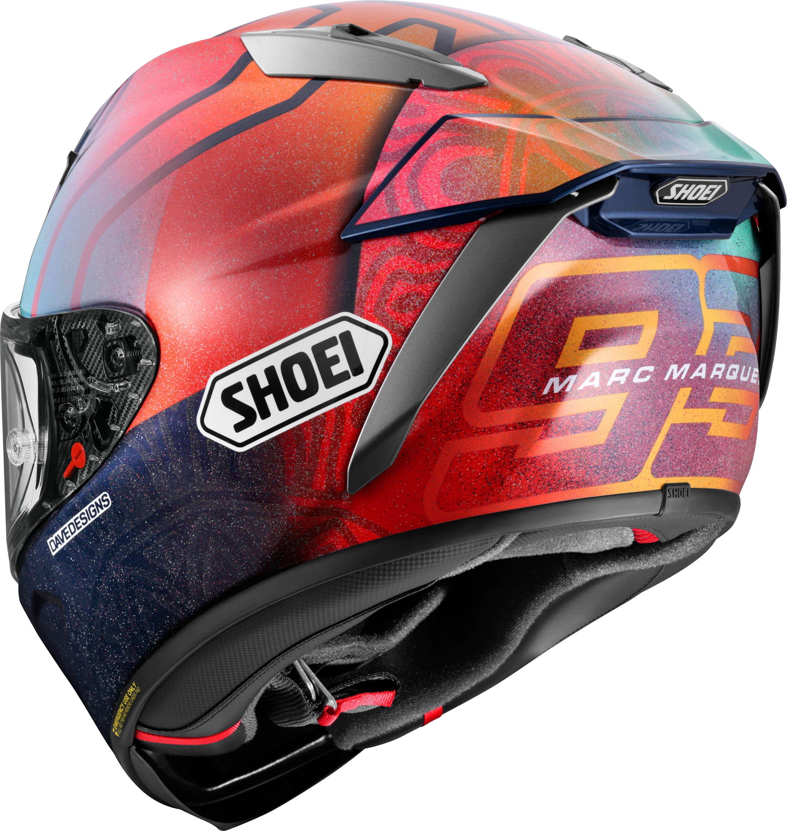 Shoei X-SPR PRO ヘルメット マルケス ホリ TC-1 リミテッドエディション - マルク・マルケス インディアン 2023 レプリカ 