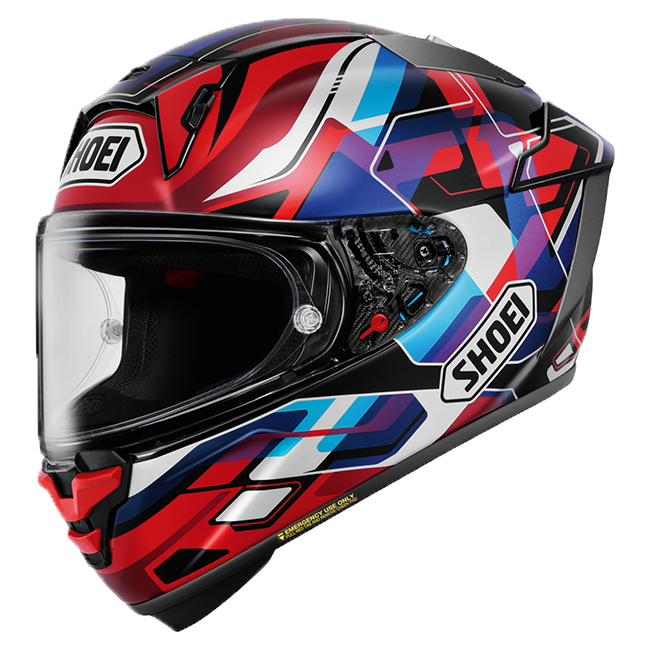 Shoei X-SPR PRO ヘルメット Valion TC-10 赤 / 青 / 紫 
