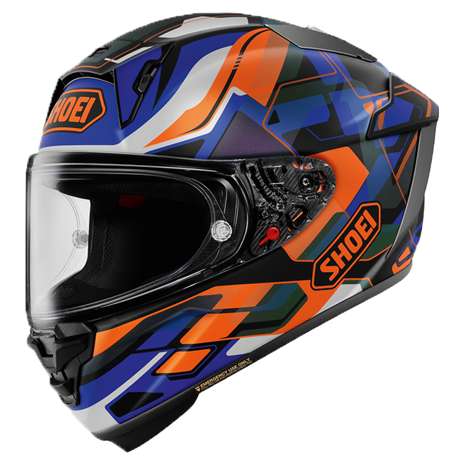Shoei X-SPR PRO ヘルメット Valion TC-8 オレンジ / ブルー 