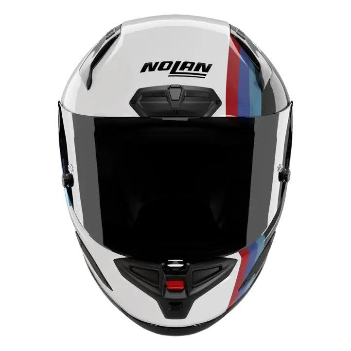 Nolan X-804 RS Helm Ultra Carbon Gemini Weiß/Blau/Rot 365