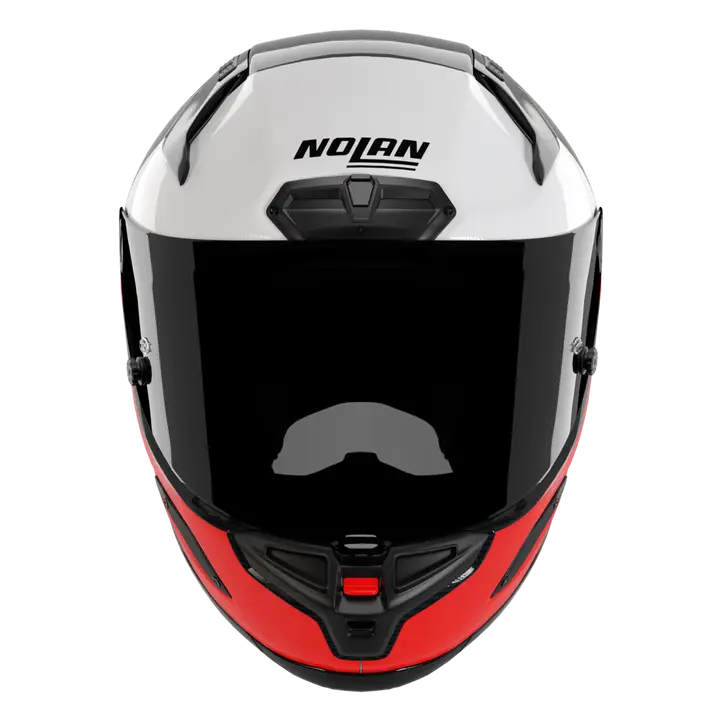 Nolan X-804 RS Helm Ultra Carbon Blocco Rot/Weiß 369
