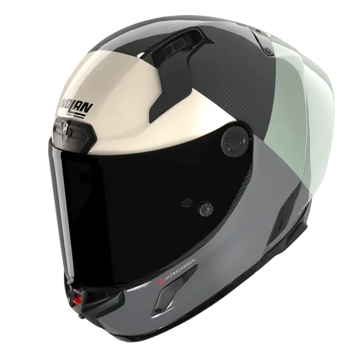 Nolan X-804 RS Helm Ultra Carbon Blocco Grüngrau/Anthrazit/Elfenbein 370