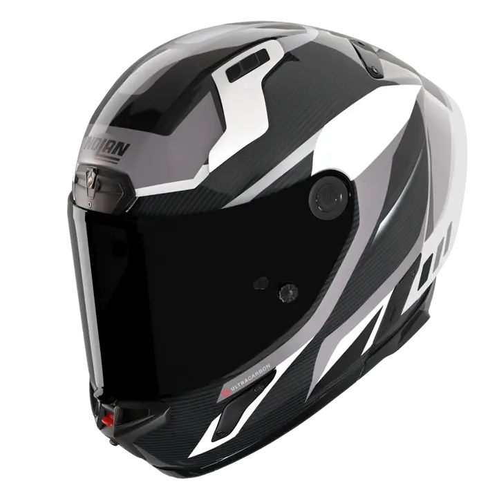 Nolan X-804 RS Helm Ultra Carbon Lesmo Weiß/Schwarz/Grau 363