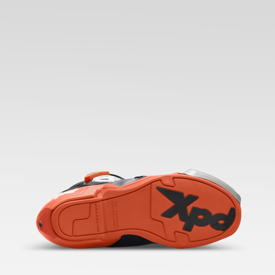 XPD XP9-R レーシングおよびストリートバイクブーツ | メンズ | オレンジ/ブラック 
