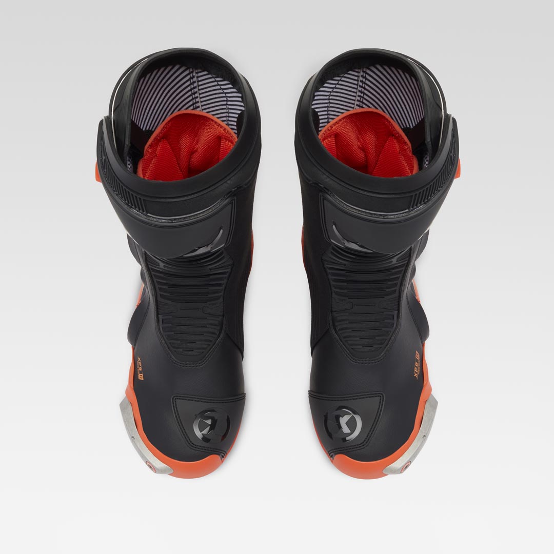 XPD XP9-R レーシングおよびストリートバイクブーツ | メンズ | オレンジ/ブラック 