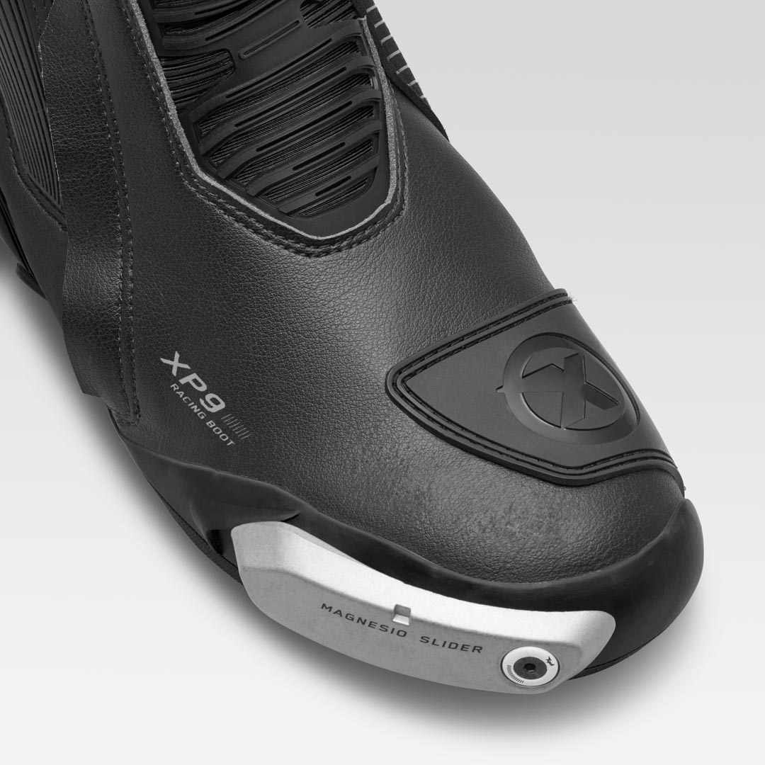 XPD XP9-S レーシングおよびストリート用バイクブーツ | メンズ | ブラック 