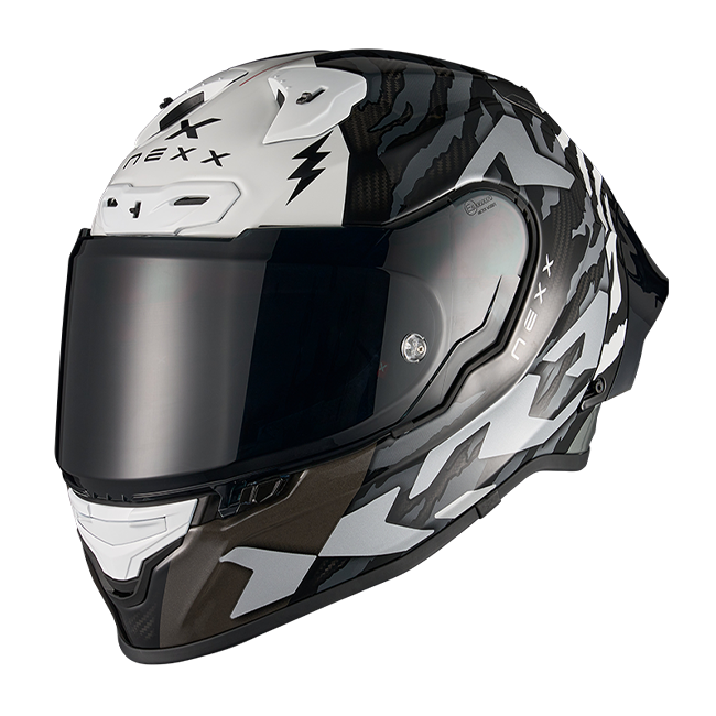 Nexx X.R3R Helm Ziger Carbon Schwarz Grau 01XR323513066