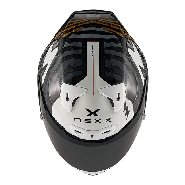 Nexx X.R3R Helm Ziger Carbon Grau Gold 01XR323513378