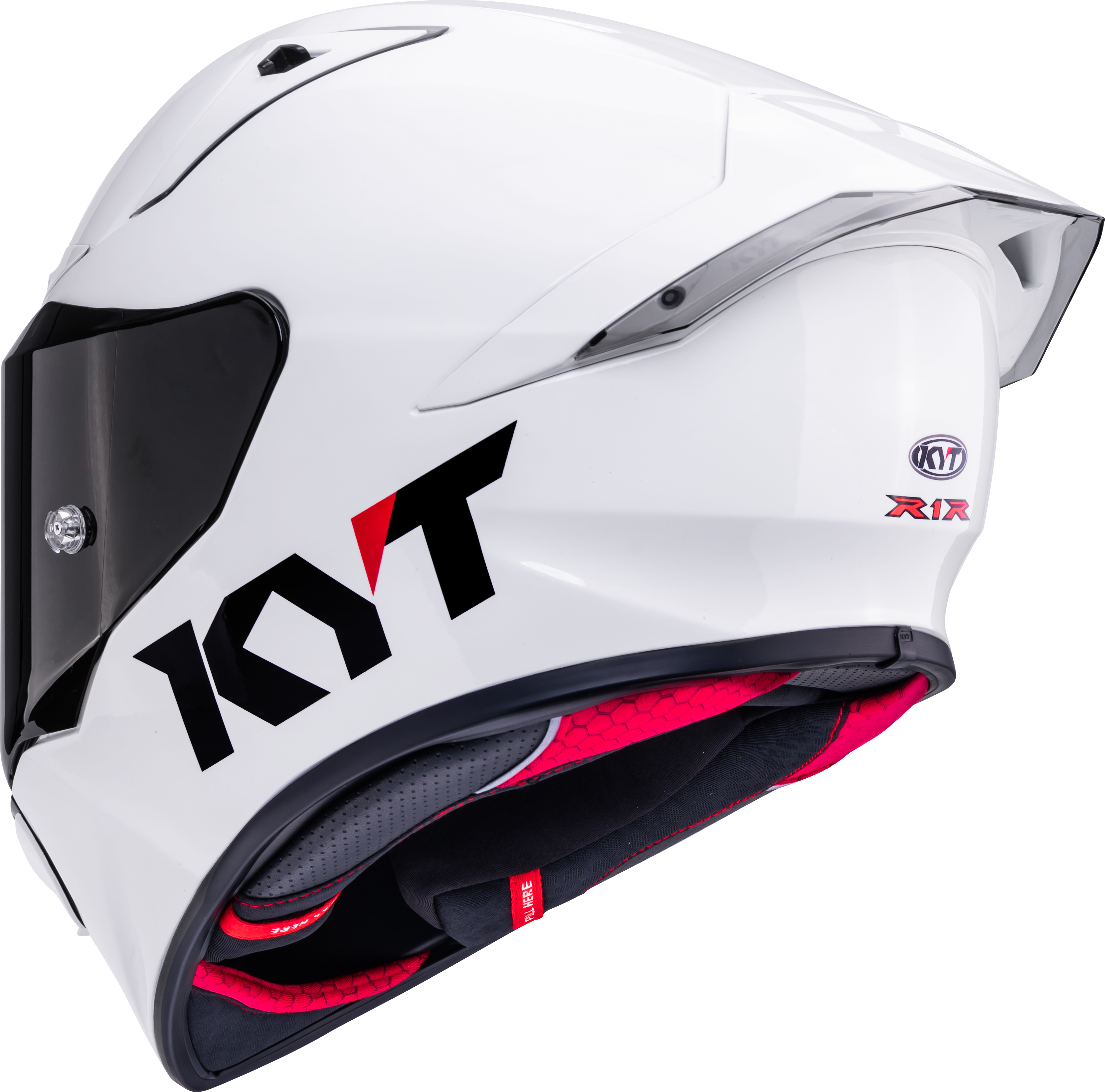 KYT R1R レーシングヘルメット プレーン ホワイト グロス Y6R100W3 