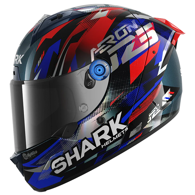 Shark Aeron Helm Johann Zarco Replica GP de France – Carbon Blue Chrom