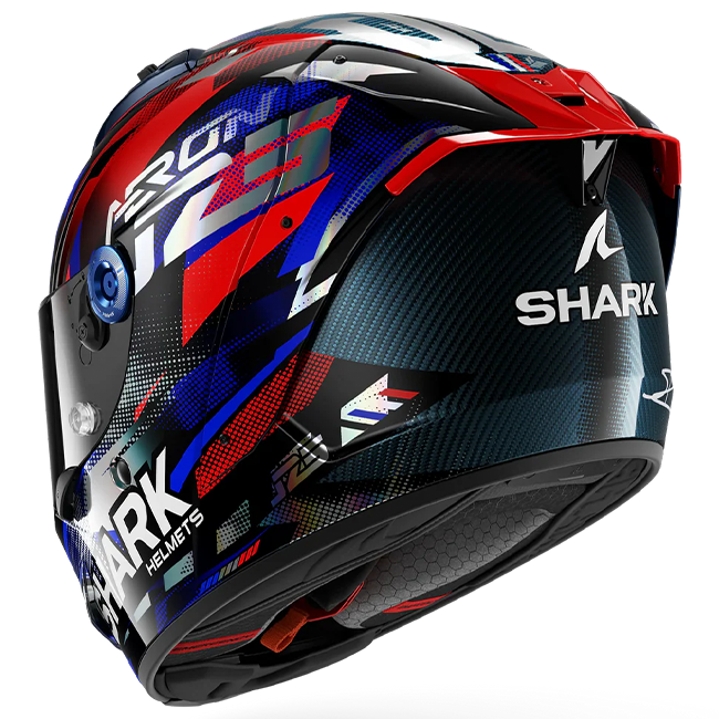 Shark Aeron Helm Johann Zarco Replica GP de France – Carbon Blue Chrom