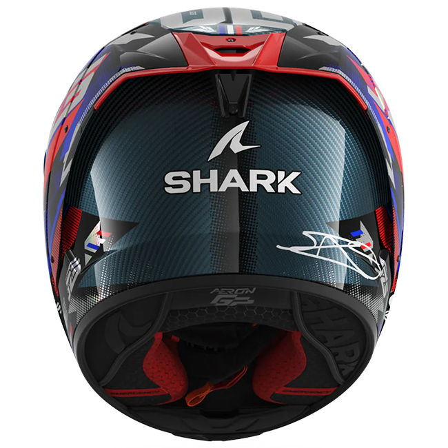 Shark Aeron Helm Johann Zarco Replica GP de France – Carbon Blue Chrom