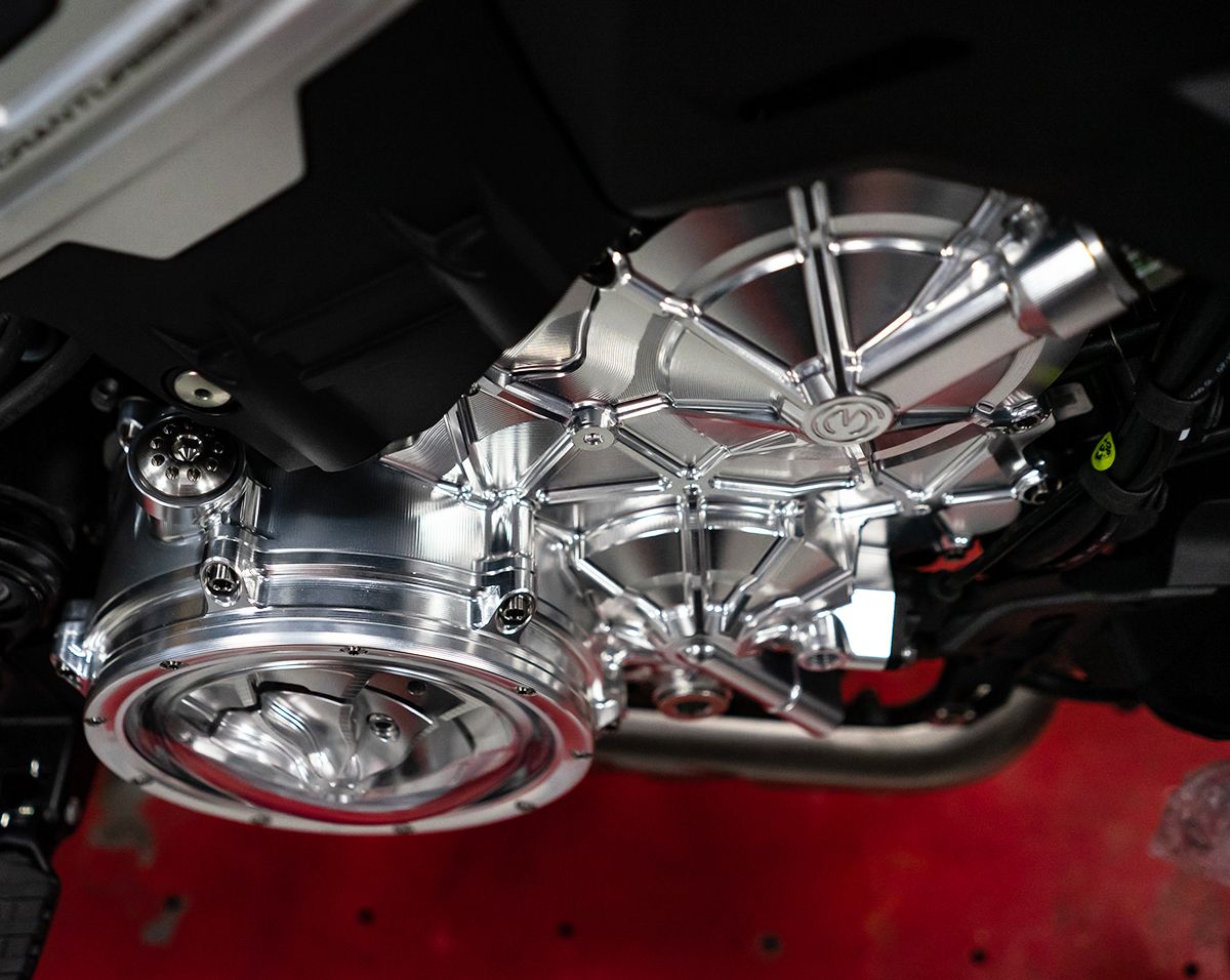 アルミニウム製エンジンケース右側、チタンボルト付き、モトコルセ ドゥカティ パニガーレ V4/S (2025) 