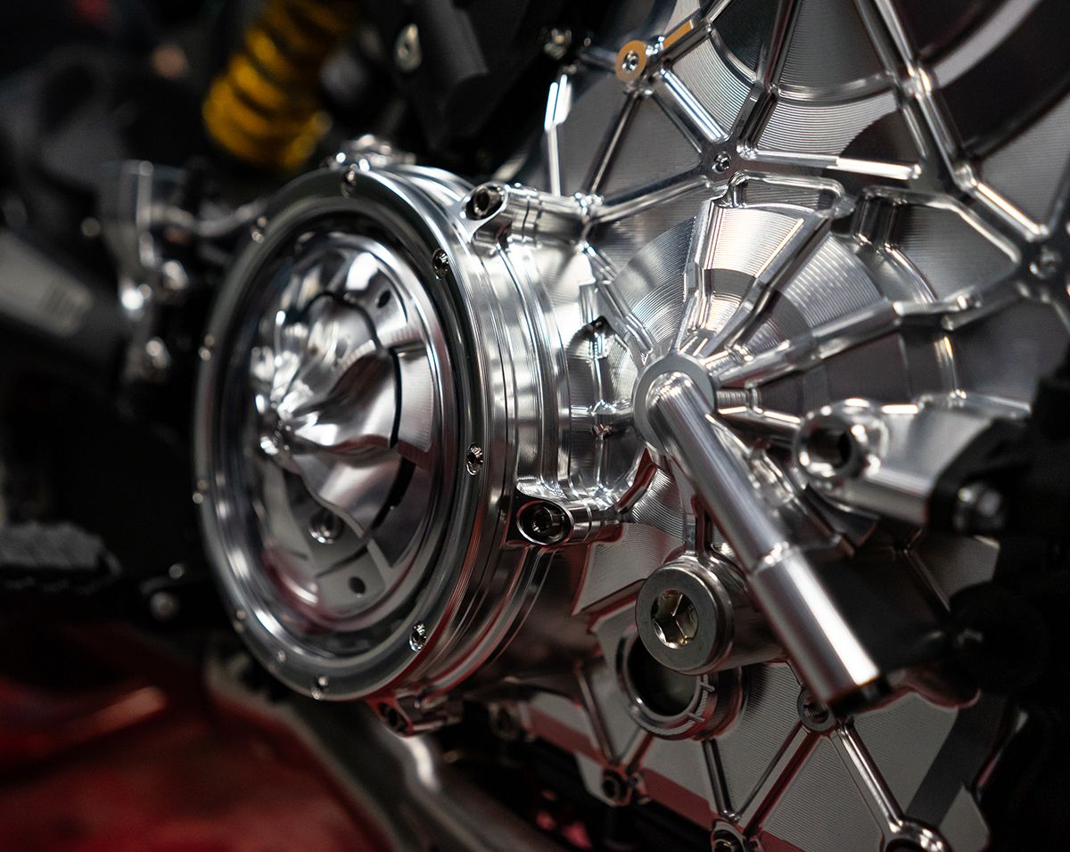 アルミニウム製エンジンケース右側、チタンボルト付き、モトコルセ ドゥカティ パニガーレ V4/S (2025) 