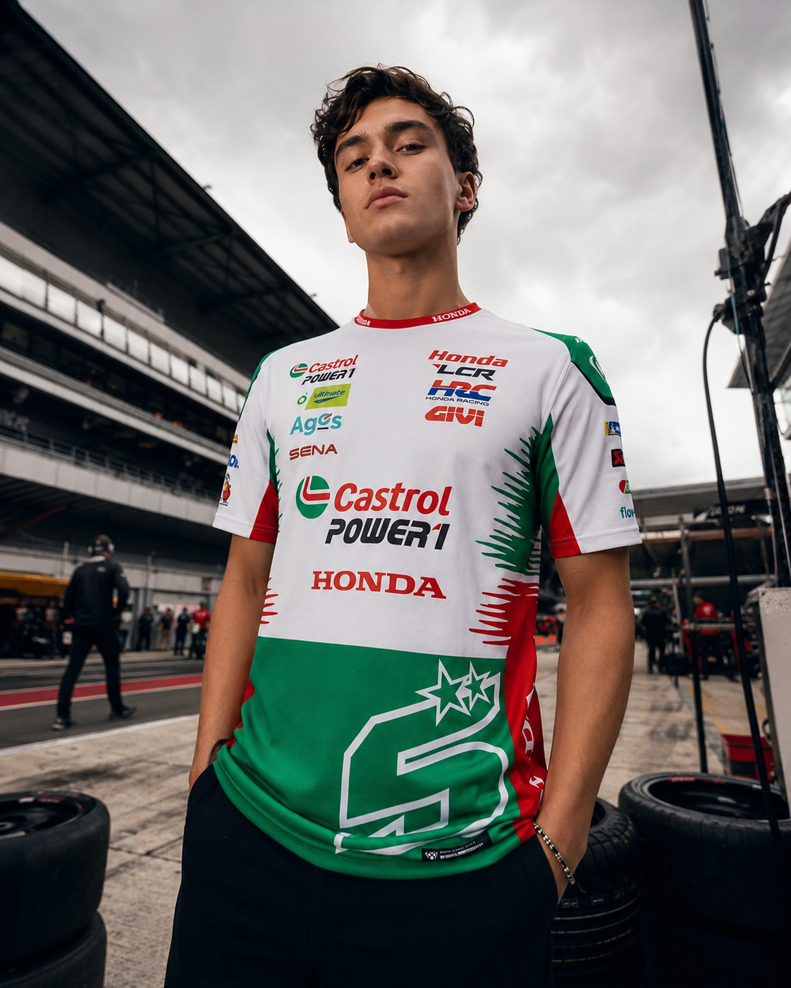 LCRホンダレーシングチーム ジョハン・ザルコ #5 Tシャツレプリカ メンズ 2026 IXON 