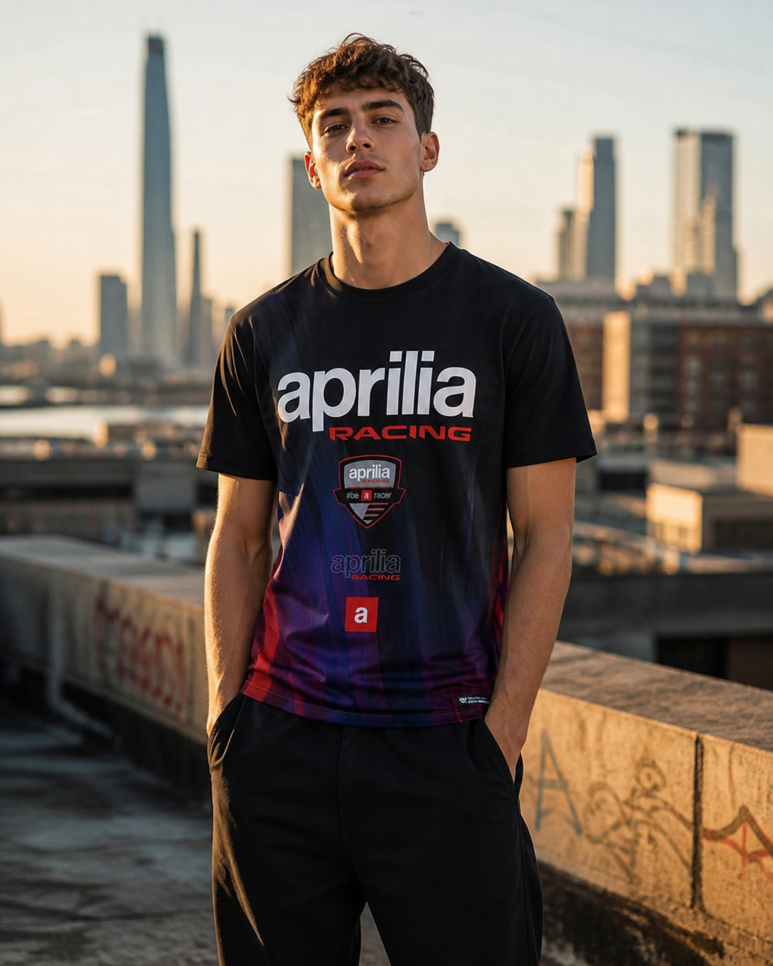 Aprilia BeARacer Tシャツ 2026 メンズ IXON 104101179 