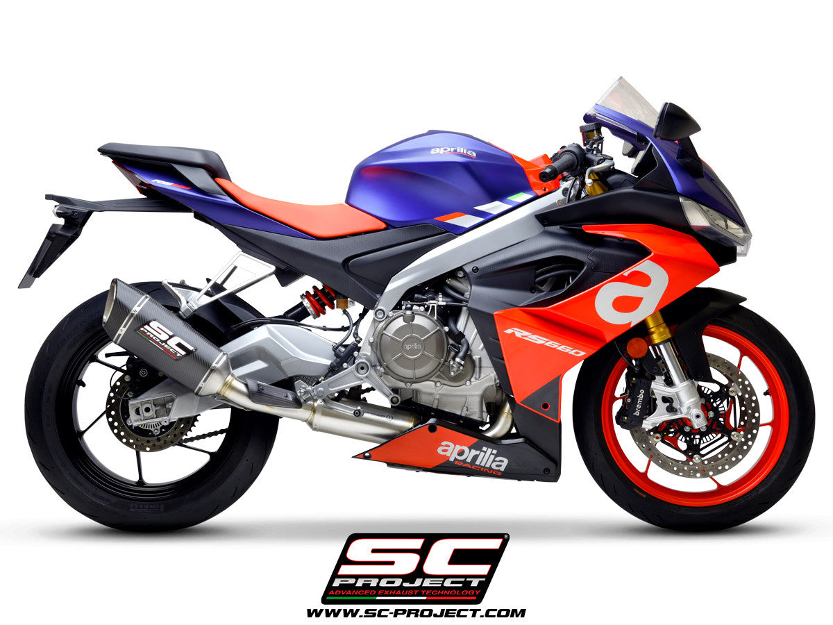 SC-Project Komplettanlage 2-1 SC1-R Aprilia RS 660 (20-24) A23A-KC90